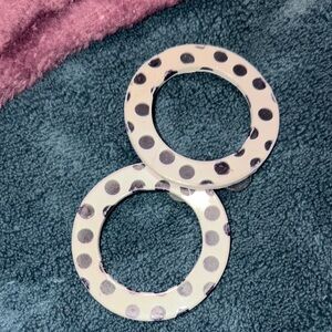 Stylish Polka Dot Hoop Earrings